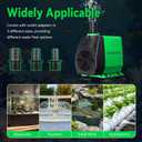 40W Fountain Submersible Water Pump, 1000GPH Adjustable Ultra Quiet Aquarium Pump, Small Pond Pump with 3 Nozzles, 10.5ft High Lift for Small Pond, Fish tank, Waterfall, Outdoor, Hydroponics