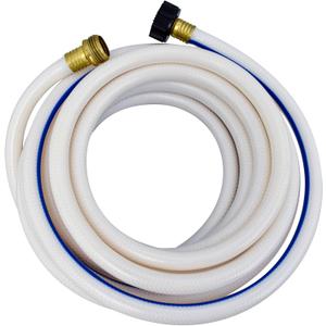 Valterra AquaFresh High Pressure Drinking Water Hose, Water Hose Hookup for RV - 1/2" x 25', White