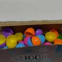 JOYIN 3.15" Easter Eggs, Large Fillable Plastic Eggs Empty Colorful Bright Eggshells with Hinge for Easter Hunt, Filling Treats, Party Favor, Basket Stuffers, Classroom Prize Supplies, 100PCS