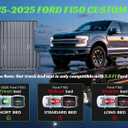 Truck Bed Mat for 2015-2025 Ford F150 Include F150 Lightning 2022-2025 (5.5FT, 67.1 inch), All Weather Protection TPE Heavy Duty F150 Accessories,Rubber Truck Bed Liner,Black