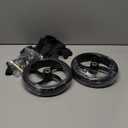 2 PCS 7-Inch Walker Replacement Wheelchair Wheels - Eco-Friendly Rubber Material, Wear-Resistant PU Tires, Anti-Slip, Durable ABS Wheels (7-Inch 2 PCS)