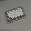 Black Self Tapping TEK Screws Assortment,410 Stainless Steel #8#10#12 Hex Head Self Drilling Screws for Metal