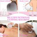 TwoWin Multifunctional Vacuum Therapy Machine, Cupping Therapy Sets, Cupping Scraping Body Shape Massager Adjustable Suction and 6 Modes with 30 Cups and 3 Pumps