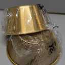 Baderke 2 Pcs Mini Colander & Food Strainer 304 Stainless Steel Small Mixing Colanders Bowl Rice Strainer for Kitchen Cooking Fruit Washing Vegetable(5.51 x 2.36 Inches,Gold)