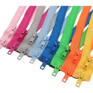 MebuZip 8pcs 27 Inch #5 Two Way Separating Jacket Zippers for Sewing Coat Clothes Jacket Zipper Heavy Duty Plastic Zippers Bulk in 8 Colors (27" 8pcs)