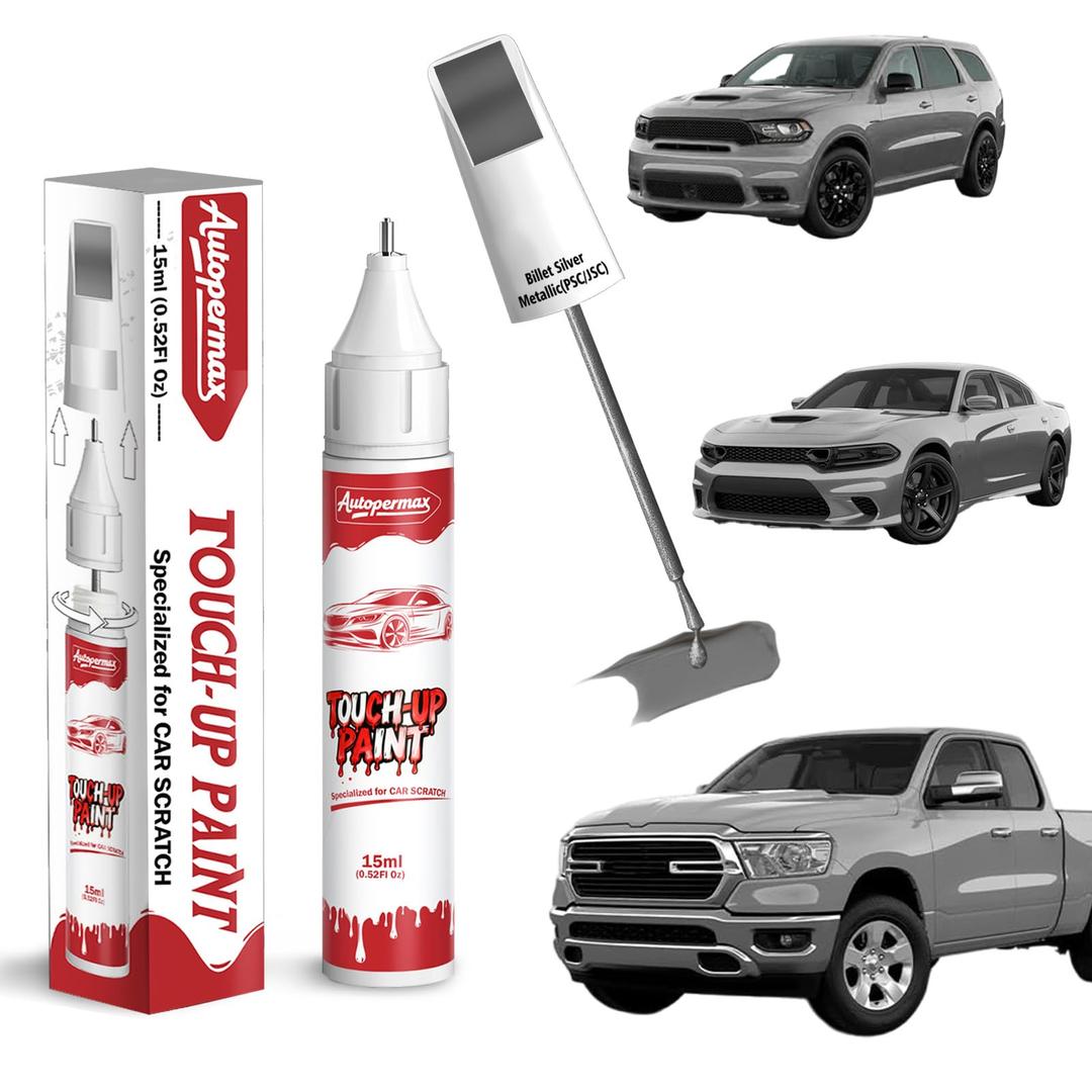 Autopermax Delmonico Red Pearl-Coat(PRV/NRV) Car Touch Up Paint for Ram, Color Accurate Two-In-One Car Paint Scratch Repair Pen, Professional Scratch Remover for Vehicles Chips and Nicks Scuff