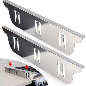 Stove Cover, Stove Guard, Stainless Steel Stove Gap Covers, Heat Resistant & Easy to Clean Stove Counter Gap Cover, Kitchen Stove Counter Gap Cover Eliminates Gap Between Counter & Appliances (2 pcs)