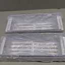 4 Pack Magnetic Spice Storage Rack Organizer for Refrigerator and Oven, White Fridge Organizers and Storage