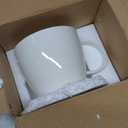 30 oz 900ml Large Coffee Mug Ceramic Jumbo Soup Bowl with Handle Cereal Mugs, Big Coffee Cup for Latte, Cappuccino, Cocoa, Hot Chocolate, Milk, Tea, Breakfast Mulled Drinks, White