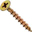 Hillman 47671 6-Inch x 1-1/4-Inch All Purpose Wood Screw with Phillips Drive, 1-Pound,yellow