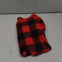 Pet Christmas Pajamas Red Black Buffalo Plaid Jumpsuit Dog Cat Soft Winter Clothes Puppy Doggie Checkered Sweater Apparel (L)