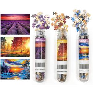 LUUFAN 3 Pack Mini Jigsaw Puzzles 150 Pieces for Adults Small Jigsaw Puzzle 6 x 4 Inches Entertainment Puzzle for Home Decor (Lavender, Sunrise, Sunset)