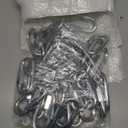 30PCS 3 Inches Chain Quick Links, M8 Galvanized Steel Thread Heavy Duty Carabiner Clips, 5/16" Locking Carabiners Connectors for Hammock, Camping, Pet Leash, Key Chain, Gym, 2000 Lbs Capacity