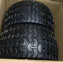 GICOOL 13x6.50-6 Tire and Wheel, 13x6.5-6" Flat-free Lawn Mower Tires, 3-6.5 Centered Hub, 3/4" or 5/8" Bearing, Universal Fit Garden Tractor Front Wheels, 4 Ply, V-Turf Pattern, 2 Pack