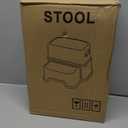 Toddler Step Stool,2 Step Stools for Kids with Anti-Slip Surface and Rubber Bottom, Kids Step Stool Poop Stool for Toilet Potty Training, Bathroom, Kitchen