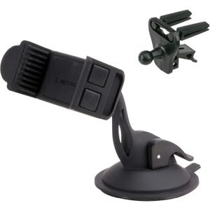 Scosche HDVM Universal 3-in-1 Vent/Windshield/Dashboard Cell Phone Holder Car Mount, Suction Cup Phone Mount with Vent Clip, Compatible with iPhone 16/15/14/13/12 & Mobile Phones up to 3.5 inches