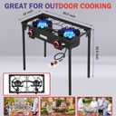 Vivicreate High Pressure Propane Gas Outdoor Camping BBQ Grill Stove Burner Estufas de Gas para Cocinar Afuera Es gas propano Regulator 20 PSIG