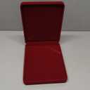 Jewelry Set Velvet Box Necklace Earring Ring Necklace Bracelet Gift Display Case Wedding Jewelry Storage Holder (Wine Red For Chunky Collar Necklace)