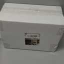 Ciaell 12 PCS Plastic Ribbed Glasses - 10 OZ Plastic Square Glasses with Stem - Disposable Champagne Cups for Parties & Weddings & Party & Valentine's Day (Clear)