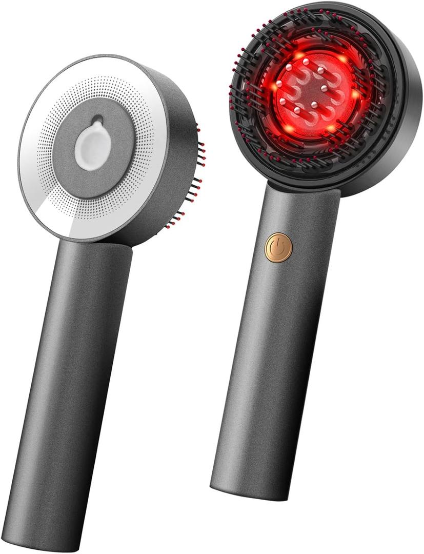 3-in-1 Hair Scalp Massager - Oil Applicator Scalp Care Brush, Portable for Men & Women, IPX6 Waterproof (Off White)