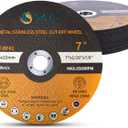 S SATC 7" Cutting Wheel 25 PCS Metal Cutting Blade 7 x 1/16 x 7/8 inch Cutting Disc Die Grinder Disc Fits Angle Grinder Air Tool