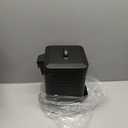 CEROELDA Small Trash Can with Lid-5L/1.3 Gal,Stainless Steel Outdoor Dog Poop Garbage Can-Farmhouse Retro Metal Waste Bin w/Step Pedal for Bathroom Bedroom Office-Soft Close-Black