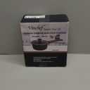 VINCHEF Nonstick Saucepan with Lid, 3QT Sauce Pan with Stay Cool Handle, Non Stick Small Cooking Pots Induction pot, Dishwasher Safe, Compatible for All Stove Top, PFAS and PFOA Free Black