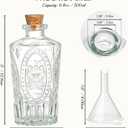 TBWIND Small Glass Bottles with Cork, 12 Pack 6oz/ 200ml Clear Glass Bottles, Assorted Vintage Embossed Designs 4 Patterns, Mini Bottles for Wedding Favors, Vanilla Extract, Oil & Vinegar