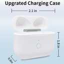 Wireless Charging Case Replacement for air pods 3rd Generation, for Air Pods 3 Charger Case with Bluetooth Pairing Without Earbuds, White