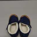 MK MATT KEELY Baby Winter Warm Shoes for Infant Boys Girls Toddler Plush Lining Snow Boots Soft Sole Non-Slip Walking Shoes Outdoor Faux Fur Booties Blue 24