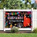 7x5ft Hispanic Heritage Month Decorations Hispanic Heritage Month Banner Latin American Backdrop Large Celebration Spanish National Decor for Classroom Home