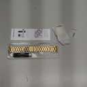 MioHHR Solid Stainless Steel Band Compatible with Apple Watch 38mm(Series 3/2/1) 40mm(Series SE/6/5/4) 41mm(Series 9/8/7) Metal Strap with Soft TPU Case for iWatch Bands for Women and Men, Gold