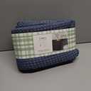 Lintex Rectangle Tablecloth 60in x 102in (152x259 cm), Seats 8 to 10, Set of 1. Blue Grey Color