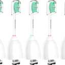 Aoremon Replacement Heads Compatible with Sonicare E-Series, Toothbrush Heads Come with Caps Fit for Sonicare Essence Xtreme Elite Advance and CleanCare Screw-on Toothbrush Handles, 6 Pack