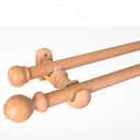 Curtain Rod Wooden, 48"-62"