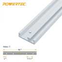 POWERTEC 71365 Combo T-Track and Miter T-Track, 48"