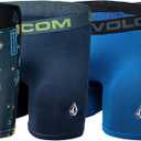 Volcom Boys Boxer Briefs Performance Underwear (Multi/Blue/Blue/Grey)