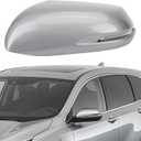 Left Driver Side Mirror Cap Cover Compatible with Honda CRV 2016-2022 Replacement Accessories with Turn Signal, Not fit for CRV Without Turn Signal Light, Lunar Silver Metallic #NH-830M