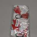 6 Set Senior Sash 2026 Sport Satin Sash Glitter Cheer Hair Bow Senior Night Decor Cheerleader Gift Girl(Red White)