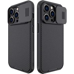 Mangix for iPhone 14 Pro Case with Camera Cover,Slim Fit Thin Polycarbonate Protective Shockproof Cover with Slide Camera Cover, Upgraded Case for Apple iPhone 14 Pro 6.1inch(Black)