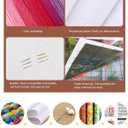 Findvoor Counted Cross Stitch Kits for Adults Full Range of Cross Stitching Embroidery Unprinted Pattern for Beginners, 11CT Needlepoint Kit Patterns Embroidery Kits-Couples Taking a Walk 18x18 inch