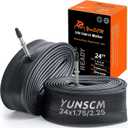 2-PCS 24'' Heavy Duty/Regular Bike Tubes 24x1.75-2.25/1.75-2.125 (45/57-507) 48mm Presta Valve Inner Tubes 24'' Bicyle Tube Compatible with 24x1.75 24x1.95 24x2.125 24x2.20 24x2.25 Bike Tire Tubes