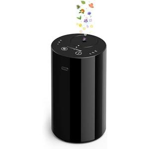 Waterless Essential Oil Diffuser, Portable Aromatherapy Diffuser with 20mL Capacity, Battery Operated Mini Scent Diffuser,3 Mist Levels & Timers, Leak-Free, for Home, Car, Office (Black)