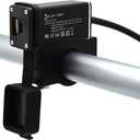 Cliff Top Motorcycle USB Charger Waterproof Dual USB Port with 18W PD USB-C & QC 3.0 36W Output, Aluminium Build with Magnetic Power Switch for 7/8, 1, 1 1/4" Handlebars, Battery Drain Prevention