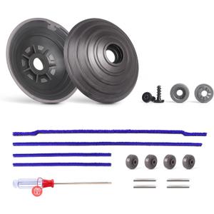 Ball Wheel +Plush Strips +Head Roller Set Compatible with Dyson V6 V7 V8 V10 V11 DC62 Vacuum Cleaner Head Parts 35W 50W Direct Drive Cleaner Accessories