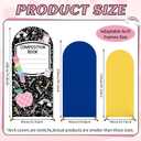 2 x Composition Notebook Backdrop Covers 4ft 5ft 6ft Back to School Stretchy Stand Spandex Arch Cover Background for Kid First Day of School Background for Kindergarten Party Decorations Supplies, 6ft x 2.6ft, 5ft x 2ft, 4ft x 1.6ft