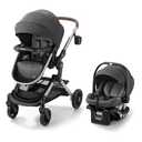 Graco Modes Pramette Travel System, Car Seat and Stroller Combo, Includes SnugRide LX Infant Car Seat and Baby Stroller with True Pram Mode, Reversible Seat, One Hand Fold, Extra Storage, Ontario, Manufactured Date: 01/26/2026