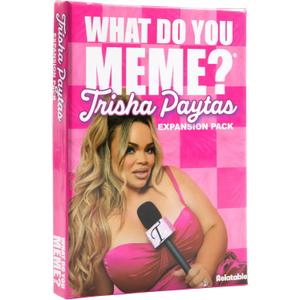 What Do You Meme? Trisha Paytas Expansion Pack by Relatable, Card Games for Adults, Featuring YouTube Influencer Trisha Paytas, All New Meme Game Content, Includes 15 Image Cards and 10 Caption Cards