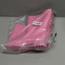 HISEA Women Rubber Boots Wide Calf Rain Boots Matte Surface Waterproof PVC Rubber Rain Boot Mid Height Rain Shoes for Outdoor Gardening Work Walking (7, Pink)