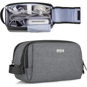 CURMIO CPAP Travel Bag Compatible with ResMed AirMini Machine, Portable CPAP Supplies Carrying Case Storage Bag (Gray)